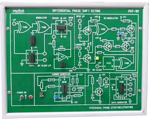 Differential Phase Shift Keying Modulation and Demodulation Trainer
