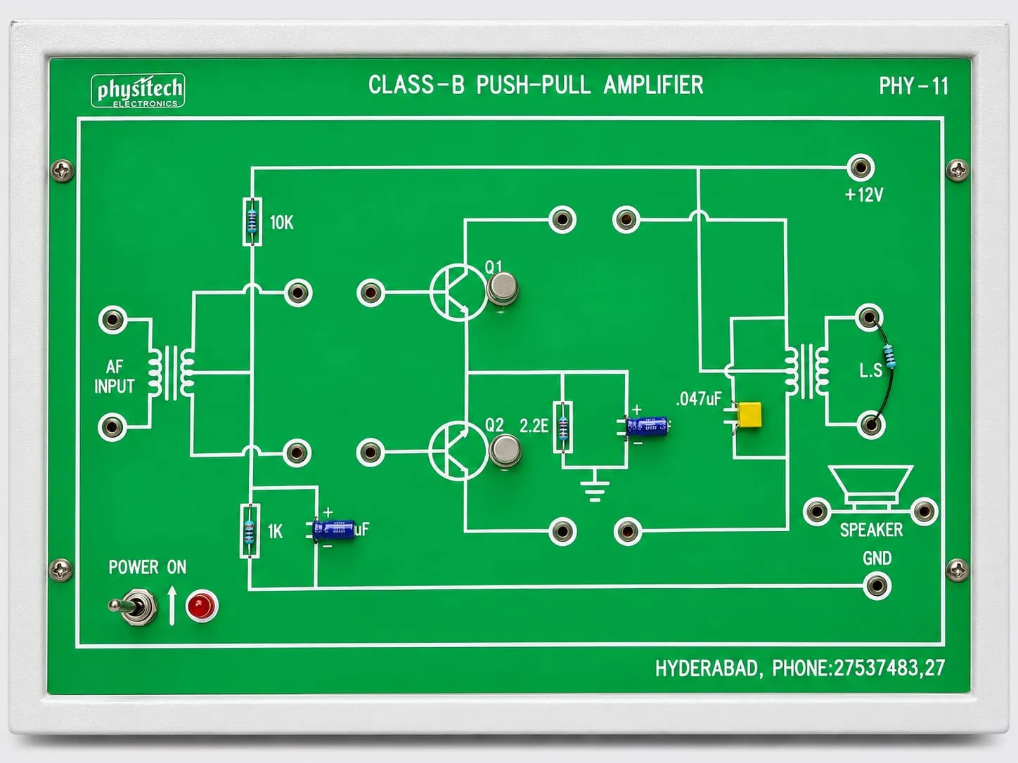 Class-B Push Pull Power Amplifier